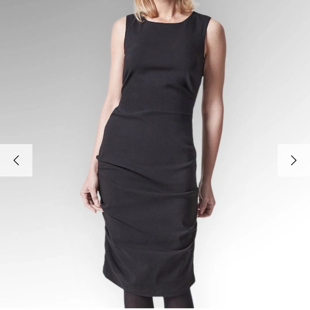 Porto San Francisco Spindle Dress, Black Size XS